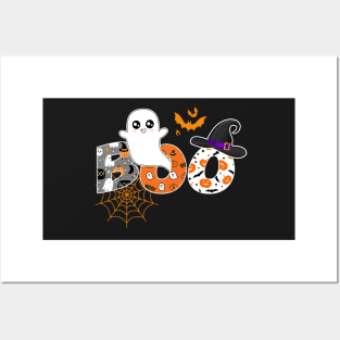 Funny Boo Ghost Halloween Costume Retro Posters and Art